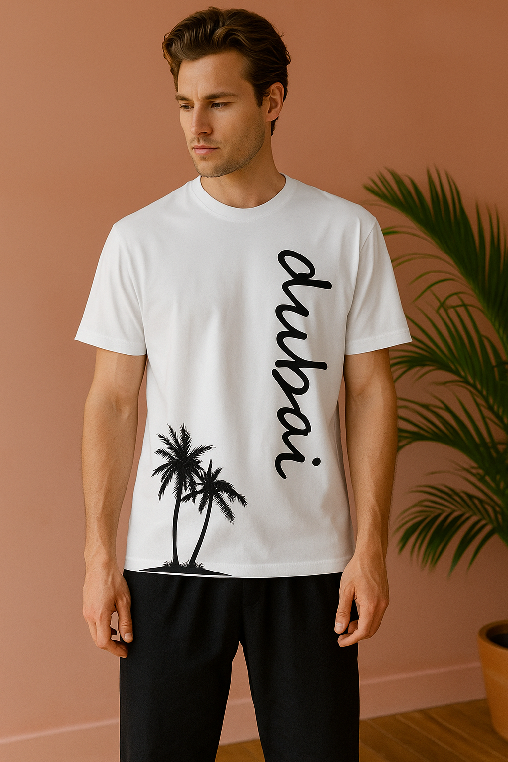 Palm Sunset Print T-Shirt – White | Urban Islandwear