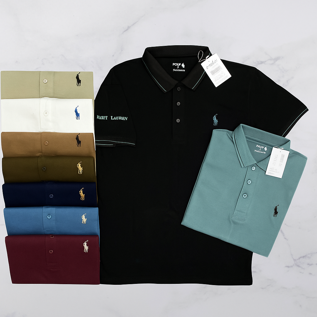 Premium Polo Shirt Collection for Men – Multiple Colors | Classic Fit with Embroidered Logo