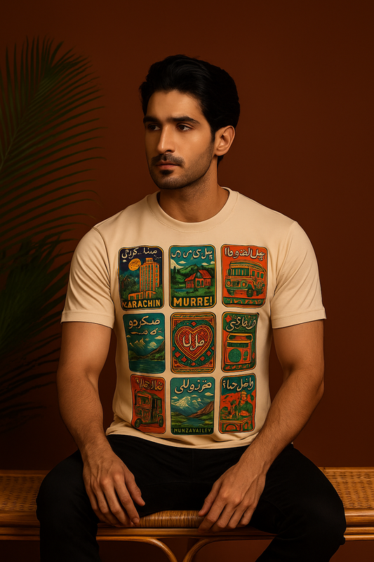 Pakistan Vibes Graphic T-Shirt – Cultural Icons Edition