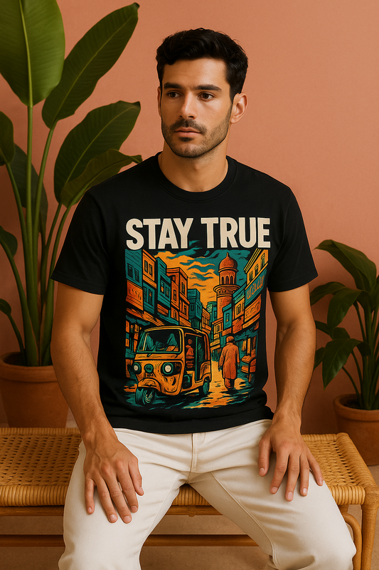Stay True – Urban Heritage Graphic T-Shirt